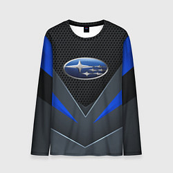 Лонгслив мужской Спортивная броня Subaru, цвет: 3D-принт