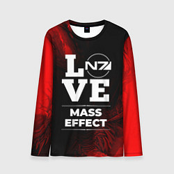 Лонгслив мужской Mass Effect Love Классика, цвет: 3D-принт