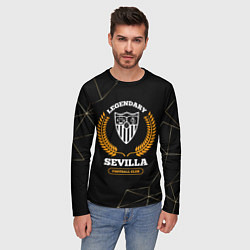 Лонгслив мужской Лого Sevilla и надпись Legendary Football Club на, цвет: 3D-принт — фото 2