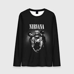 Лонгслив мужской Nirvana рок-группа, цвет: 3D-принт