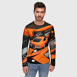 Лонгслив мужской Vintage Tron Ретро-автомобиль, цвет: 3D-принт — фото 2