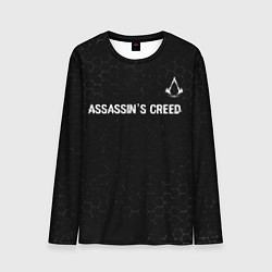 Лонгслив мужской Assassins Creed Glitch на темном фоне, цвет: 3D-принт