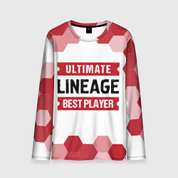 Мужской лонгслив Lineage: красные таблички Best Player и Ultimate