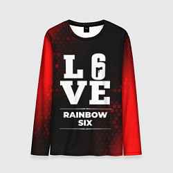 Лонгслив мужской Rainbow Six Love Классика, цвет: 3D-принт