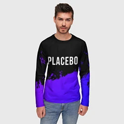Лонгслив мужской Placebo Purple Grunge, цвет: 3D-принт — фото 2