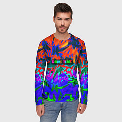 Лонгслив мужской Game time Абстрактный пятнистый узор, цвет: 3D-принт — фото 2