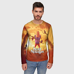 Лонгслив мужской Hello Neighbor Привет сосед Сосед с лопатой, цвет: 3D-принт — фото 2