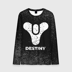 Лонгслив мужской Destiny с потертостями на темном фоне, цвет: 3D-принт