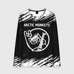 Лонгслив мужской Arctic Monkeys - КОТ - Краски, цвет: 3D-принт