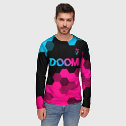 Лонгслив мужской Doom Neon Gradient, цвет: 3D-принт — фото 2