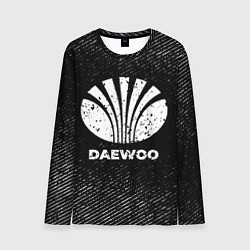 Лонгслив мужской Daewoo с потертостями на темном фоне, цвет: 3D-принт
