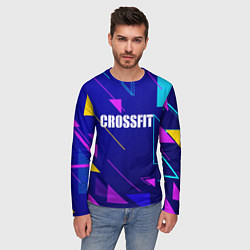 Лонгслив мужской Дефрагментация - Crossfit, цвет: 3D-принт — фото 2