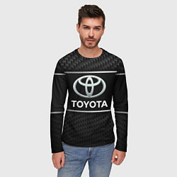 Лонгслив мужской Toyota Карбон, цвет: 3D-принт — фото 2