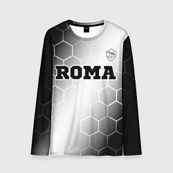 Лонгслив мужской Roma sport на светлом фоне: символ сверху, цвет: 3D-принт