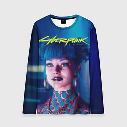 Лонгслив мужской Чери - киберпанк, цвет: 3D-принт