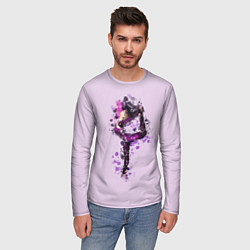 Лонгслив мужской Стройная гимнастка, цвет: 3D-принт — фото 2
