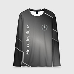 Лонгслив мужской Mercedes абстракция карбон, цвет: 3D-принт
