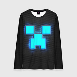 Мужской лонгслив Minecraft Creeper - neon