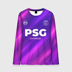 Лонгслив мужской PSG legendary sport grunge, цвет: 3D-принт