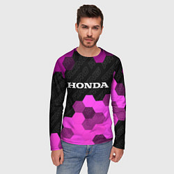 Лонгслив мужской Honda pro racing: символ сверху, цвет: 3D-принт — фото 2