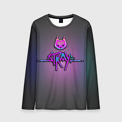 Мужской лонгслив Stray logo neon