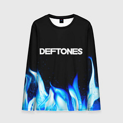 Лонгслив мужской Deftones blue fire, цвет: 3D-принт