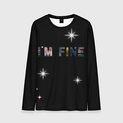 Лонгслив мужской Надпись, цвет: 3D-принт