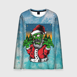 Лонгслив мужской Зомби Санта, цвет: 3D-принт