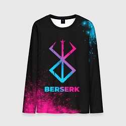 Лонгслив мужской Berserk - neon gradient, цвет: 3D-принт