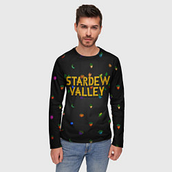Лонгслив мужской Фруктовый паттерн из Stardew Valley, цвет: 3D-принт — фото 2