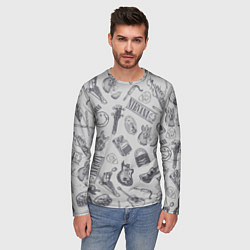 Лонгслив мужской Nirvana crash, цвет: 3D-принт — фото 2