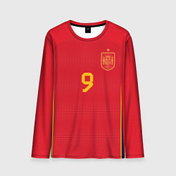 Лонгслив мужской Гави ЧМ 2022 сборная Испании, цвет: 3D-принт
