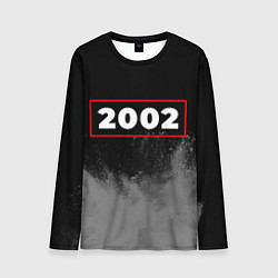 Мужской лонгслив 2002 - в красной рамке на темном