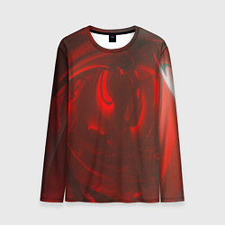 Лонгслив мужской Темно красные волны, цвет: 3D-принт