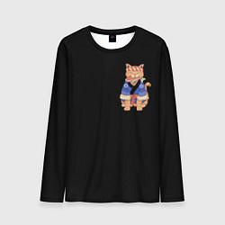 Лонгслив мужской Kimono cat, цвет: 3D-принт