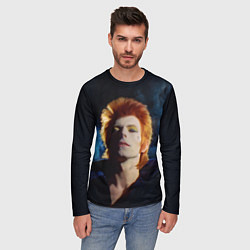 Лонгслив мужской David Bowie - Jean Genie, цвет: 3D-принт — фото 2