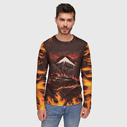 Лонгслив мужской Nissan Skyline in fire, цвет: 3D-принт — фото 2