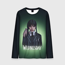 Мужской лонгслив Wednesday green