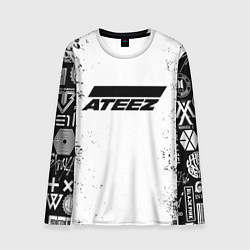 Лонгслив мужской Ateez black and white, цвет: 3D-принт