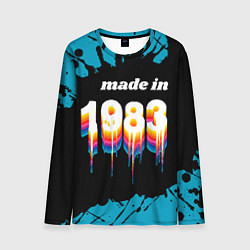 Лонгслив мужской Made in 1983: liquid art, цвет: 3D-принт