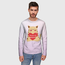 Лонгслив мужской Потому что люблю, цвет: 3D-принт — фото 2
