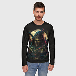 Лонгслив мужской Ночной самурай, цвет: 3D-принт — фото 2