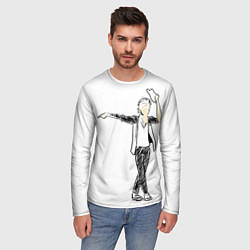 Лонгслив мужской Артист Майкл Джексон, цвет: 3D-принт — фото 2