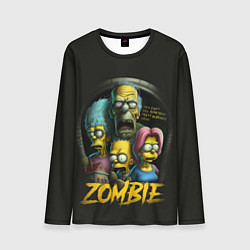 Лонгслив мужской Simpsons zombie, цвет: 3D-принт