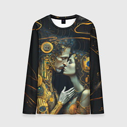 Лонгслив мужской Gustav Klimt Cyberpunk, цвет: 3D-принт
