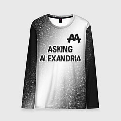 Лонгслив мужской Asking Alexandria glitch на светлом фоне: символ с, цвет: 3D-принт