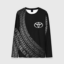 Лонгслив мужской Toyota tire tracks, цвет: 3D-принт