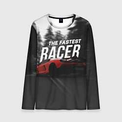 Лонгслив мужской The fastest racer, цвет: 3D-принт