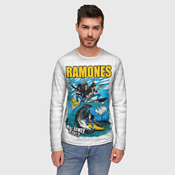 Лонгслив мужской Ramones rock away beach, цвет: 3D-принт — фото 2