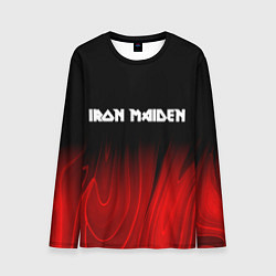 Лонгслив мужской Iron Maiden red plasma, цвет: 3D-принт